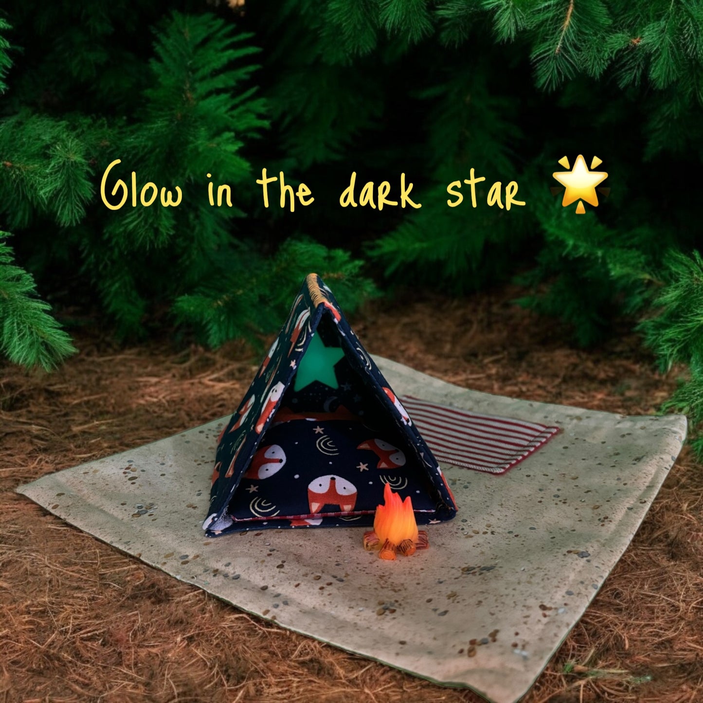 Z1.Miniature Fox Camping Playset