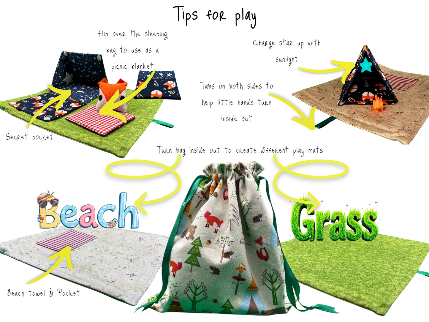 Z1.Miniature Fox Camping Playset